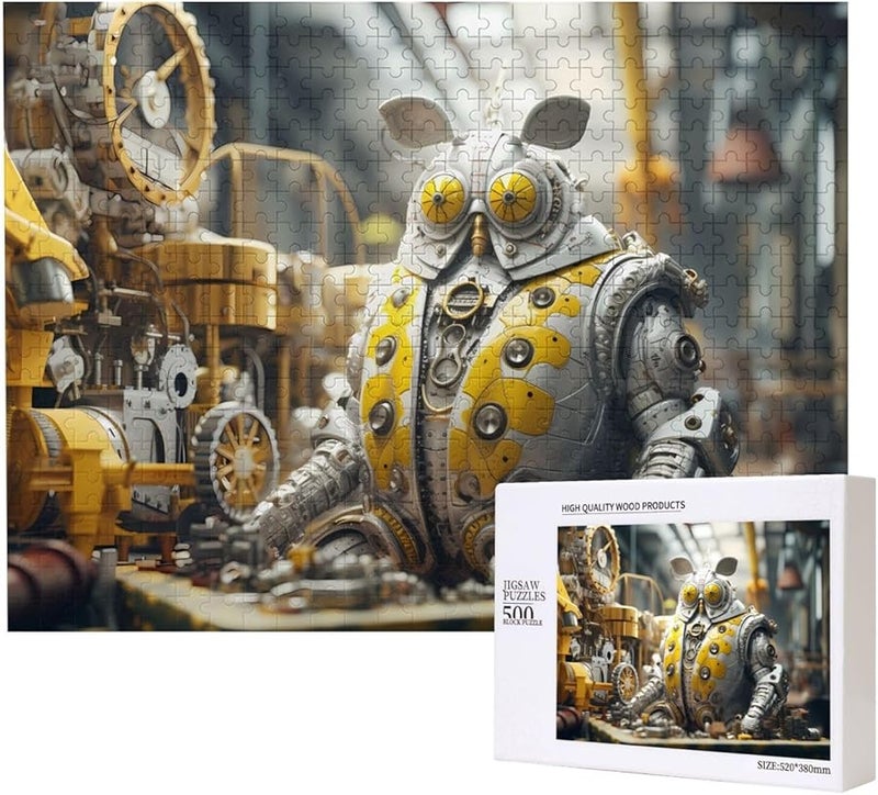 Phayah 500 Pieces Mechanical Moth Jigsaw Puzzle For Adults Home Decor Gift - Image 2